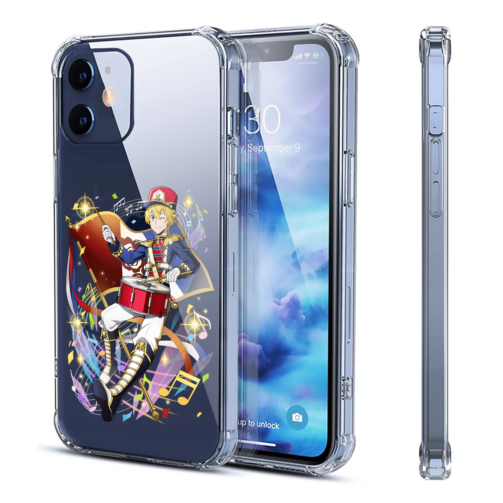 （画像用） 文豪ストレイドッグス Bungo Stray Dogs 【iPhone 12シリーズ対応】透明スマホケース（クリアソフトケース）
